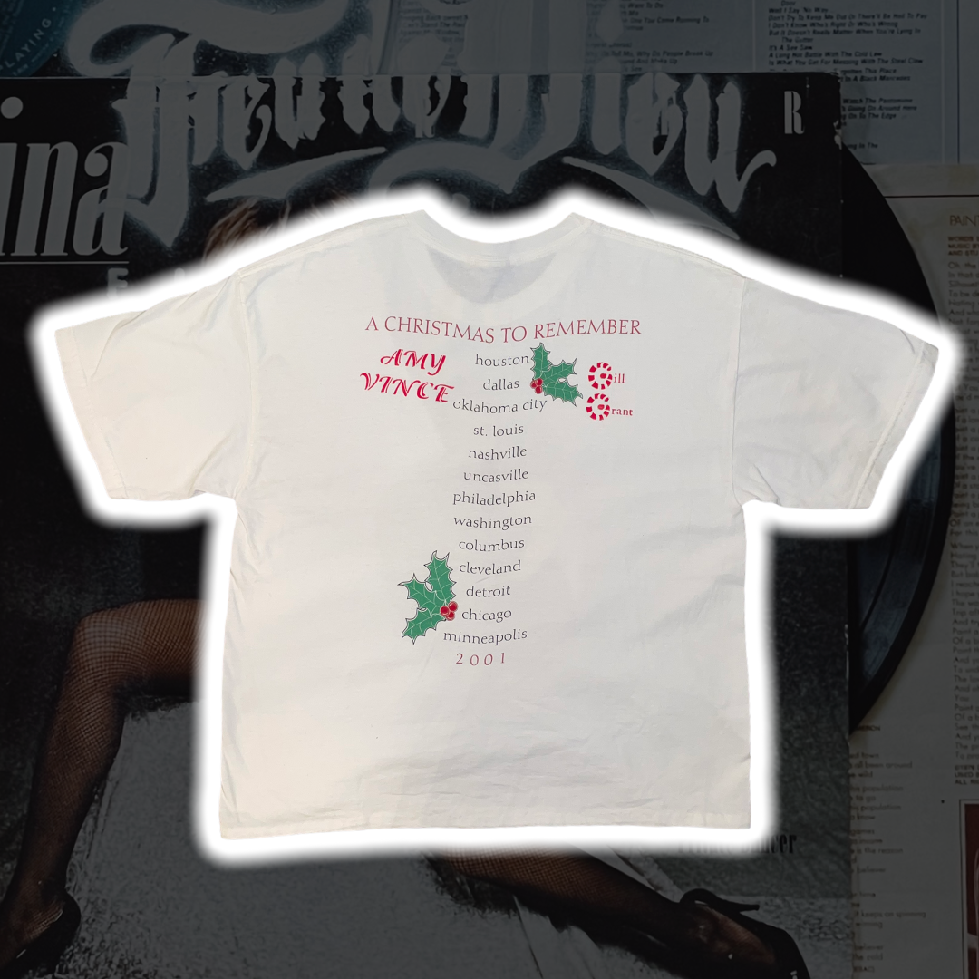 Amy Grant & Vince Gill ‘01 Christmas Tour T-Shirt - Premium Christian Jesus Vintage T-shirts from TBD - Just $45.00! Shop now at Feu de Dieu