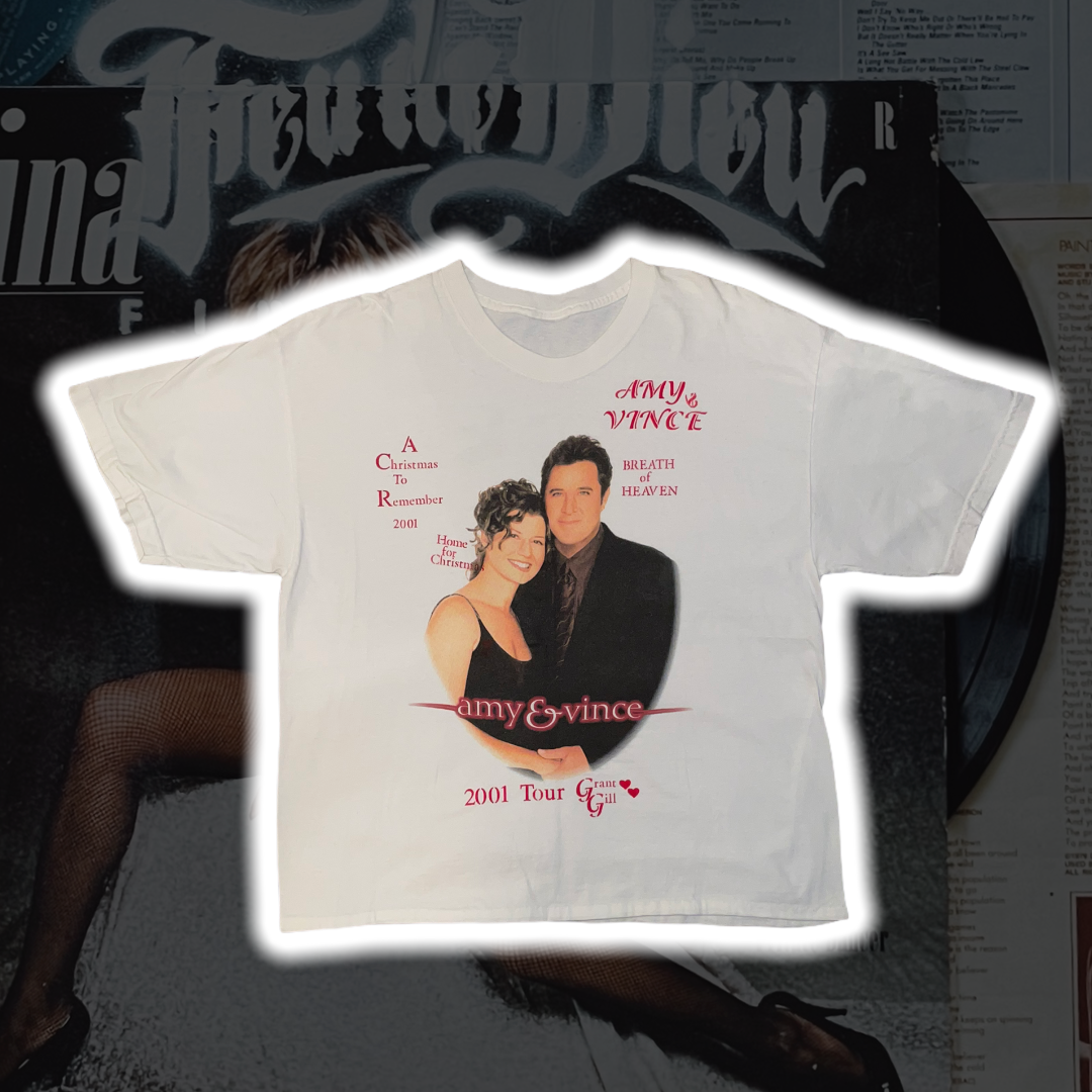 Amy Grant & Vince Gill ‘01 Christmas Tour T-Shirt - Premium Christian Jesus Vintage T-shirts from TBD - Just $45.00! Shop now at Feu de Dieu